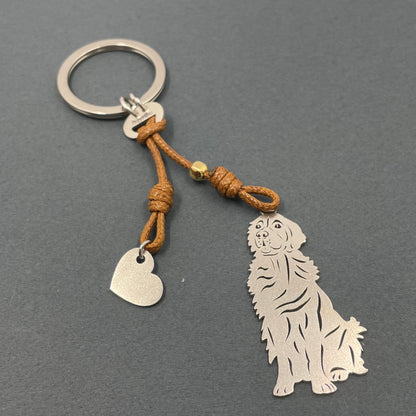 Golden Retriever Keychain